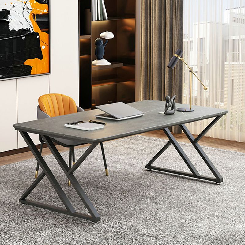 Bureau de jeu contemporain Finition antique Bureau d'ordinateur rectangulaire