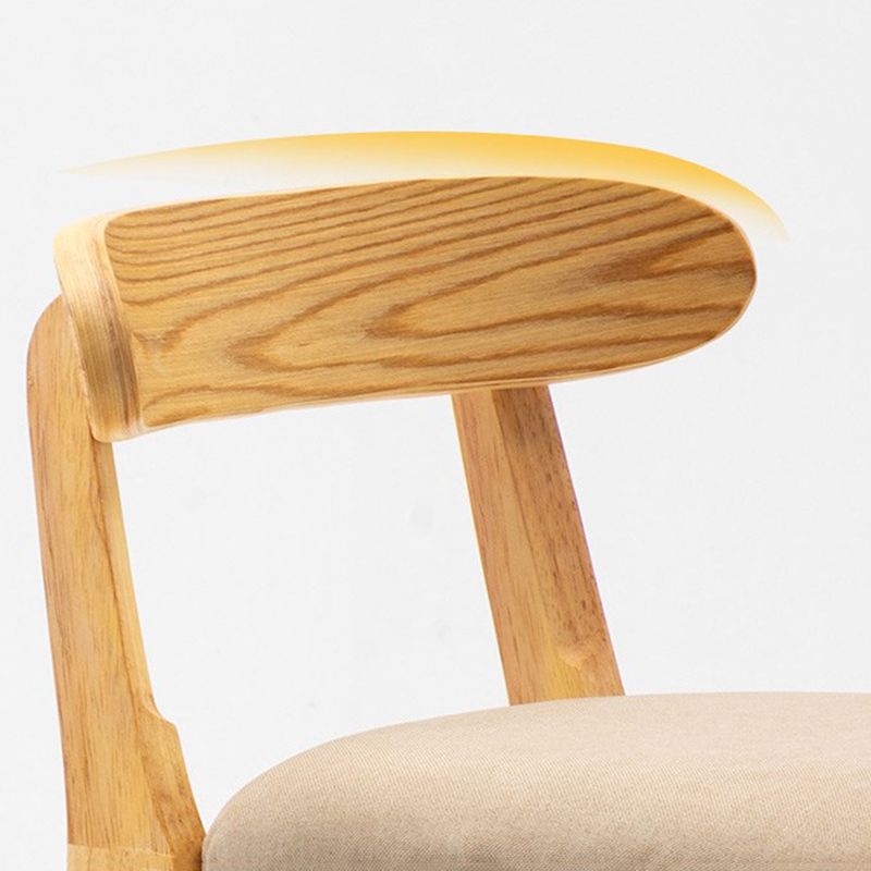 Modern Rubberwood Dessert Shop Barstool Footrest Matte Finish Stool Clearhalo 'Bar Furniture' 'Bar Stools' 'bar_stools' 'furn' 'furn_bar_stools' 'Furniture' 'Kitchen & Dining Furniture' 1200x1200_d61db6c1-dcef-4e91-89ba-67427a500d43