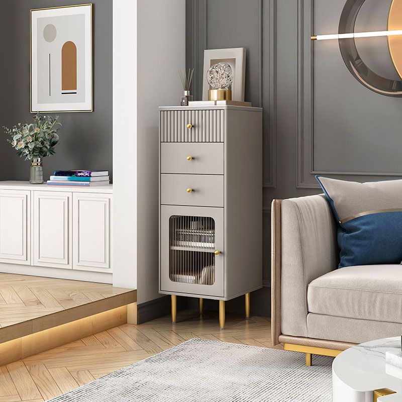 15,6-inch breedte Glam-dressoir Stone opbergkist met 1/2/3 laden