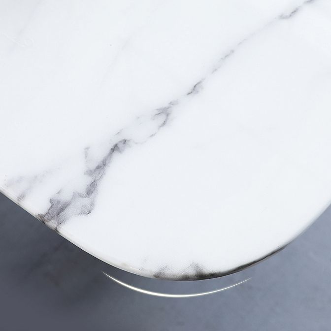 黒い4脚のレストラン長方形のダイニングテーブルのための工業用白いテーブル