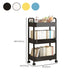 Scandinavian Plastic Bookshelf Open Back Standard Bookcase with Shelves