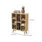 Standard Wooden Bookcase Modern Natural Bookshelf with Shelves