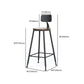 Industrial 1/2/7 Pieces Bar Table Set Rectangle Pine Wood Counter Table with High Stools Clearhalo 'Bar Furniture' 'furn' 'furn_home_bar_bar_sets' 'Furniture' 'Home Bars & Bar Sets' 'home_bar_bar_sets' 'Kitchen & Dining Furniture' 1200x1200_d6239f09-7393-4fb7-8352-1d0c7fa8355e