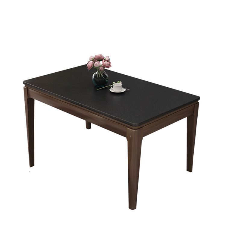 Mesa de comedor de piedra de 4 pies, mesa de comedor de estilo moderno para el hogar