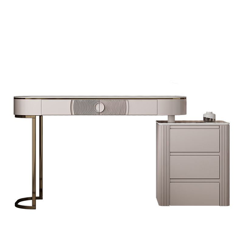 Glam Slate Top Make-up Vanity Set 5-Drawers Eitelkeitsverkederstisch