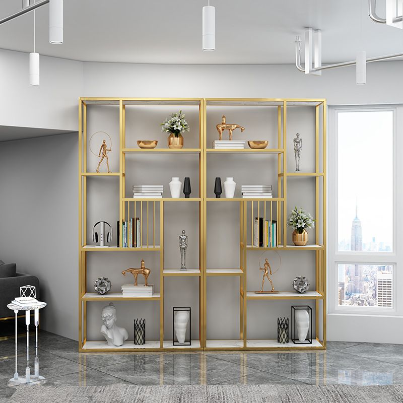 Open Metal and Wood Book Shelf Etagere Shelf Bookcase for Office Clearhalo 'Bookcases' 'furn' 'furn_bookcases' 'Furniture' 'Office Furniture' 1200x1200_d624a58c-4f51-4311-9de3-eecf7843821f