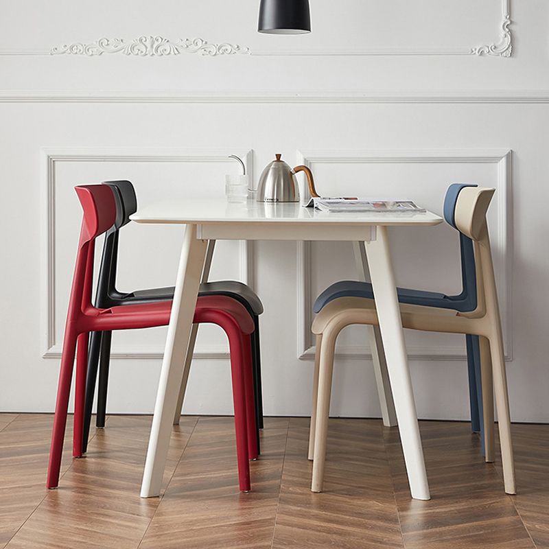 Kitchen Plastic Side Chair Modern Style Open Back Armless Chair Set Clearhalo 'Dining Chairs' 'Dining Tables & Seating' 'dining_chair' 'furn' 'furn_dining_chair' 'Furniture' 'Kitchen & Dining Furniture' 1200x1200_d624db50-d8d8-4074-afee-dd04fc3f15de