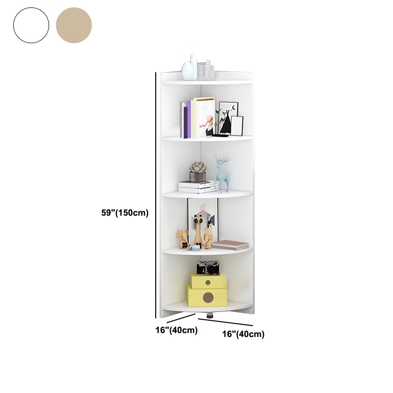 閉じた木製本棚モダンミニマリストホームリビングルームコーナーブックケース