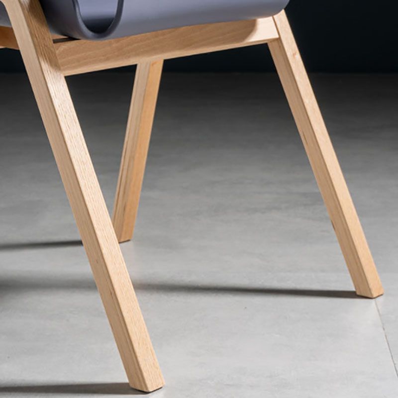 Contemporary Style Dining Chairs Armless Chairs for Kitchen with Wooden Legs Clearhalo ' kitchen&dining_furn' 'Dining Chairs' 'Dining Tables & Seating' 'dining_chair' 'furn' 'furn_dining_chair' 'Furniture' 'furniture_dining_chair' 'Kitchen & Dining Furniture' 'kitchen' 1200x1200_d627b89e-8672-49db-97a3-36cdec7635dc