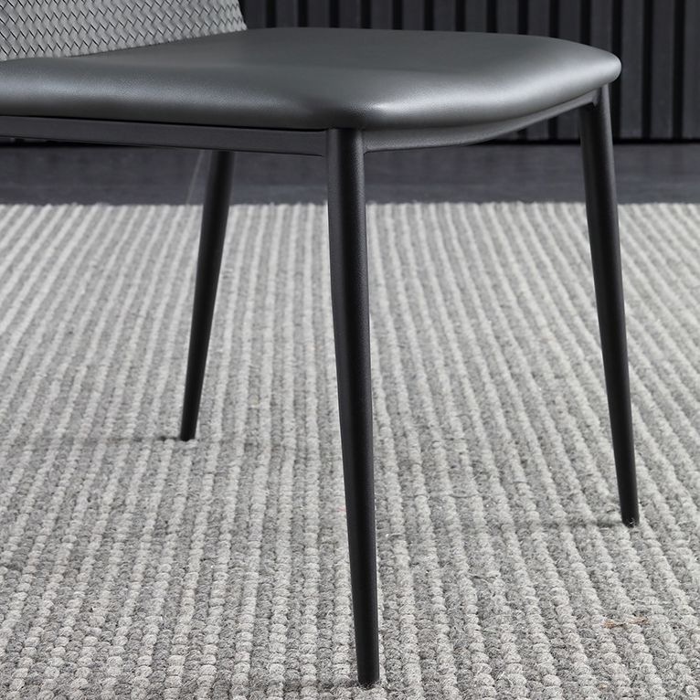 Sedie in stile contemporaneo sedie senza braccia per cucina con gambe metalliche