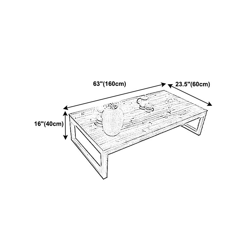 Sled Single Coffee Table Solid Wood Modern Rectangular Cocktail Table Clearhalo 'Coffee & Accent Tables' 'Coffee Tables' 'coffee_tables' 'furn' 'furn_coffee_tables' 'Furniture' 'furniture_coffee_tables' 'Living Room Furniture' 1200x1200_d62e645d-5ff0-49de-b2e3-c931f02949df