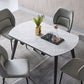Set da tavolo da pranzo in pietra in pietra opaco 1/2/5/7 PC set di dinette moderna