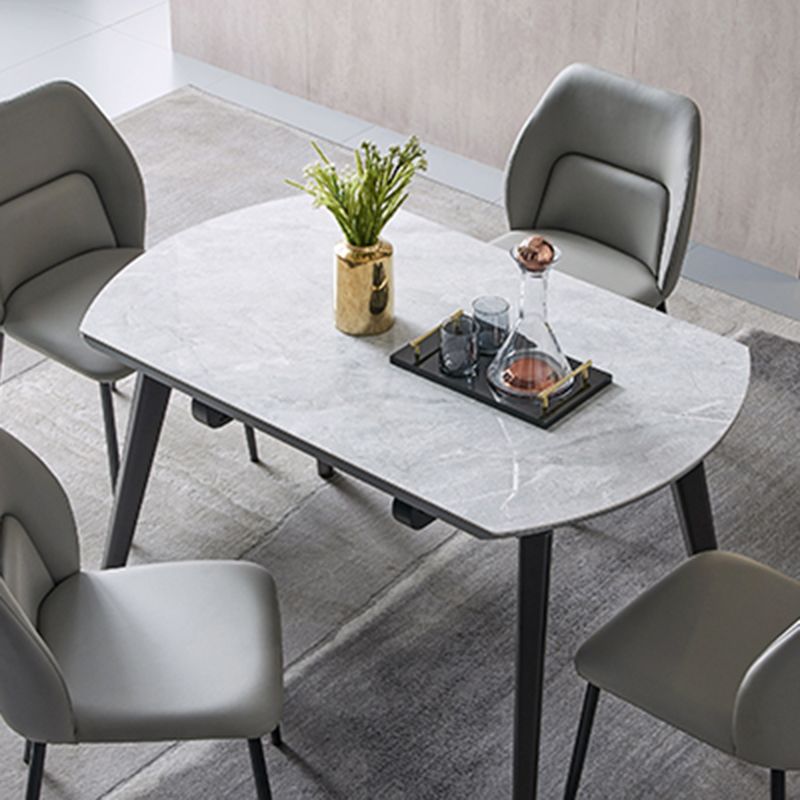 Set da tavolo da pranzo in pietra in pietra opaco 1/2/5/7 PC set di dinette moderna