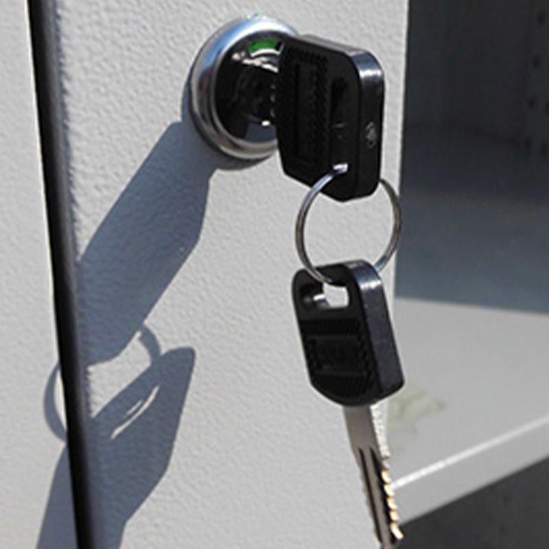 White Steel Wardrobe Cabinet Contemporary Hinged Wardrobe Armoire