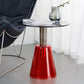 Contemporary Glass Pedestal Round Living Room Glass Top Side Table Clearhalo 'Coffee & Accent Tables' 'End & Side Tables' 'end_side_tables' 'furn' 'furn_end_side_tables' 'Furniture' 'Living Room Furniture' 1200x1200_d635b46e-974c-4f94-abd3-0b1814c63006