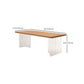 Modern Rectangular Table Solid Wood Dining Room Table in Natural Clearhalo 'Dining Tables & Seating' 'Dining Tables' 'dining_table' 'furn' 'furn_dining_table' 'Furniture' 'Kitchen & Dining Furniture' 1200x1200_d635d971-0d41-4e88-a75e-961dbd6922fc