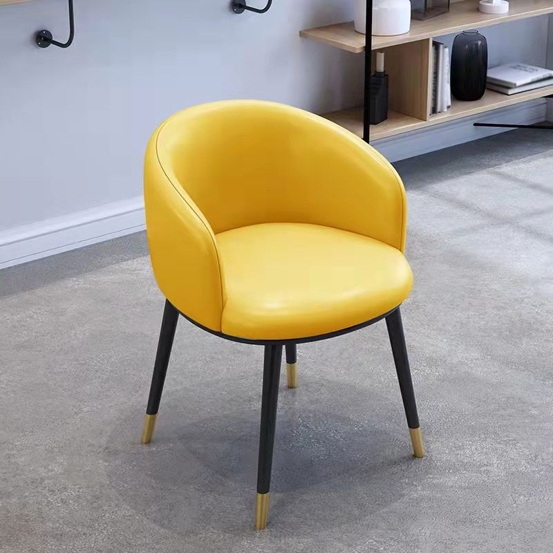 Scandinavian Style Upholstered Armless Dining Chairs Solid Back Chair for Home Clearhalo ' kitchen&dining_furn' 'Dining Chairs' 'Dining Tables & Seating' 'dining_chair' 'furn' 'furn_dining_chair' 'Furniture' 'furniture_dining_chair' 'Kitchen & Dining Furniture' 'kitchen' 1200x1200_d635e29b-b23c-4196-9d22-7efdb05cb349