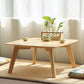 Solid Wood 4 Legs Coffee Table Modern 11.8" H Cocktail Table Clearhalo 'Coffee & Accent Tables' 'Coffee Tables' 'coffee_tables' 'furn' 'furn_coffee_tables' 'Furniture' 'Living Room Furniture' 1200x1200_d6388698-95a7-4891-b6eb-6f3e49c104bf