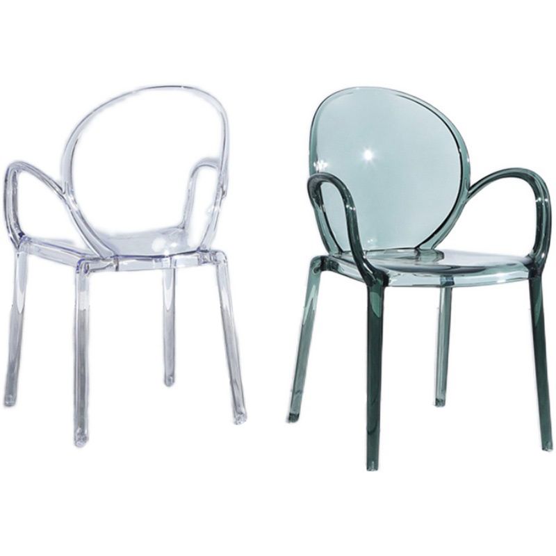 Modern Transparent Plastic Solid Back Side Chair 34"H Dining Chair for Restaurant Clearhalo ' kitchen&dining_furn' 'Dining Chairs' 'Dining Tables & Seating' 'dining_chair' 'furn' 'furn_dining_chair' 'Furniture' 'furniture_dining_chair' 'Kitchen & Dining Furniture' 'kitchen' 1200x1200_d639ef37-ae53-4aec-8504-8ccd3c767193