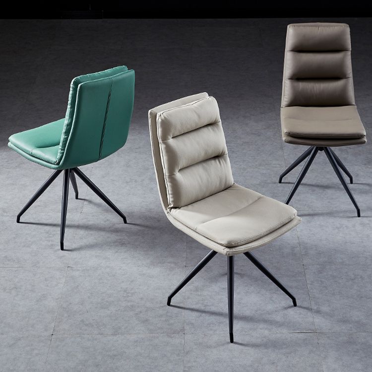 Modern Faux Leather Chairs with 4 Black Finish Metal Legs Dining Chair for Home Clearhalo ' kitchen&dining_furn' 'Dining Chairs' 'Dining Tables & Seating' 'dining_chair' 'Furniture' 'furniture_dining_chair' 'Kitchen & Dining Furniture' 'kitchen' 1200x1200_d63b41ac-2006-452c-8f0d-cab271ccbfb2