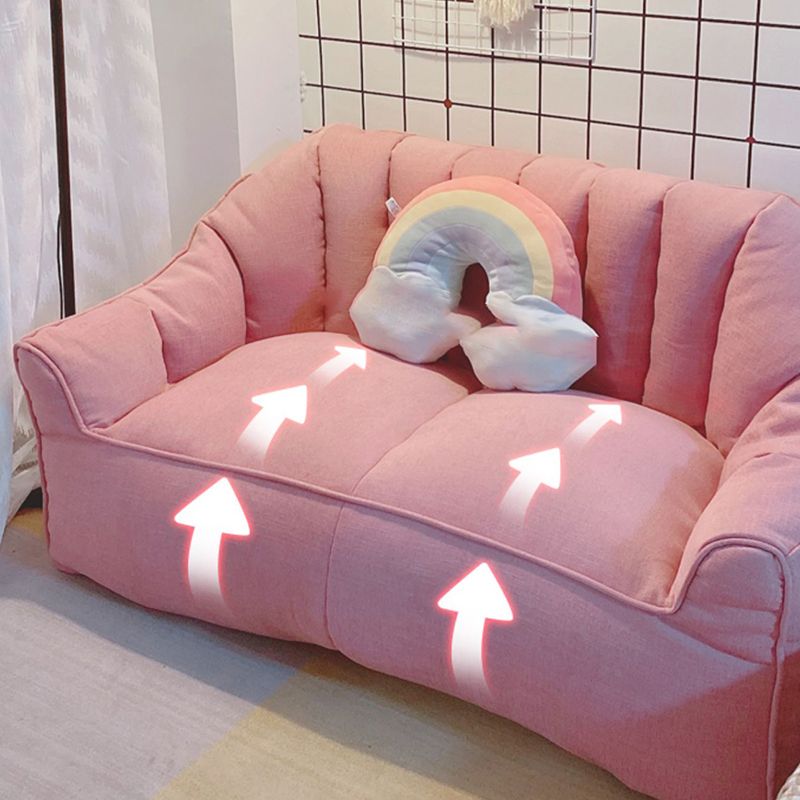 Velvet Loveseat Sofa Flared Apartment Arm Settee for Living Room