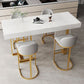 Indoor Modern Pub Dining Set 1/2/5 Pieces White Stone Top Bar Pub Table Set Clearhalo 'Bar Furniture' 'furn' 'furn_home_bar_bar_sets' 'Furniture' 'Home Bars & Bar Sets' 'home_bar_bar_sets' 'Kitchen & Dining Furniture' 1200x1200_d63bfc48-8dfb-405d-a143-871a3e3601d2
