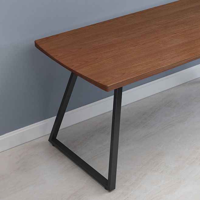Industrial 1/2/3/5/7 Pieces Dining Set Rectangular Solid Wood Indoor Dinette Set Clearhalo 'Dining Room Sets' 'Dining Tables & Seating' 'dining_room_set' 'furn' 'furn_dining_room_set' 'Furniture' 'Kitchen & Dining Furniture' 1200x1200_d63c7bb7-561c-4375-a72f-2eddf6c25660
