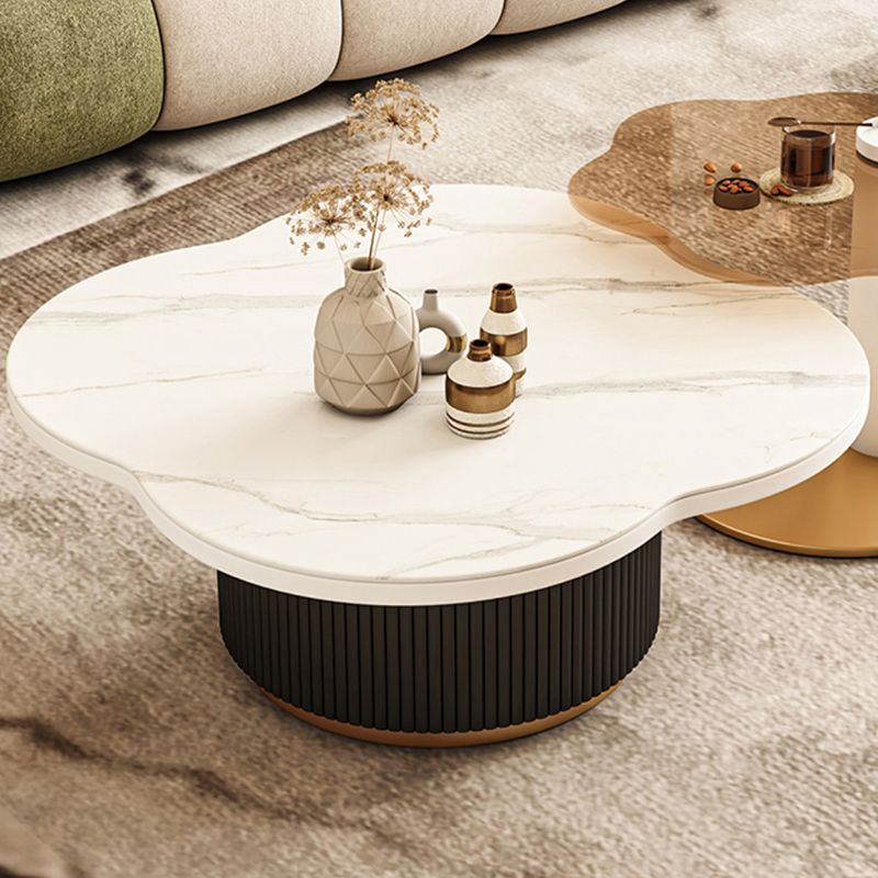 Slate and Metal Coffee Table No Distressing Pedestal Coffee Table Set Clearhalo 'Coffee & Accent Tables' 'Coffee Tables' 'coffee_tables' 'furn' 'furn_coffee_tables' 'Furniture' 'Living Room Furniture' 1200x1200_d63f2403-3082-4278-8882-65cf85991cdc