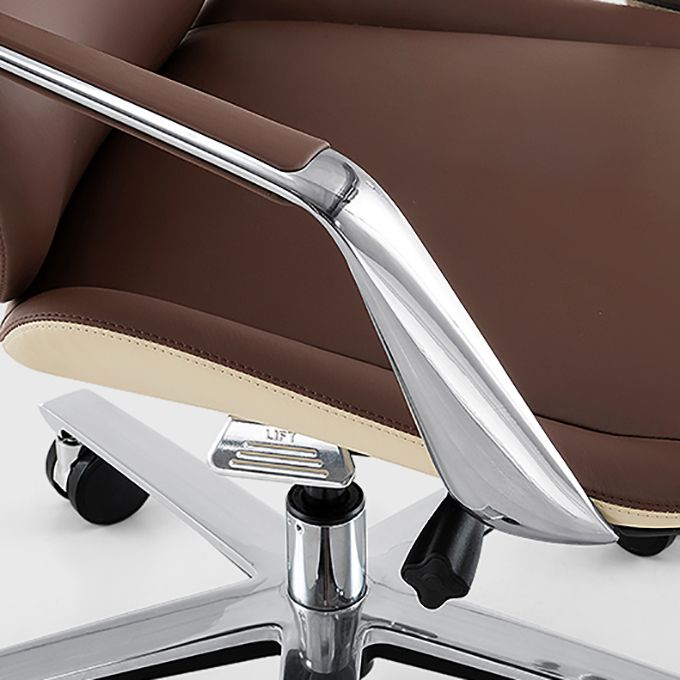 Moderne stijl bureaustoel verstelbare stoelhoogte vaste wapenstoel met wielen