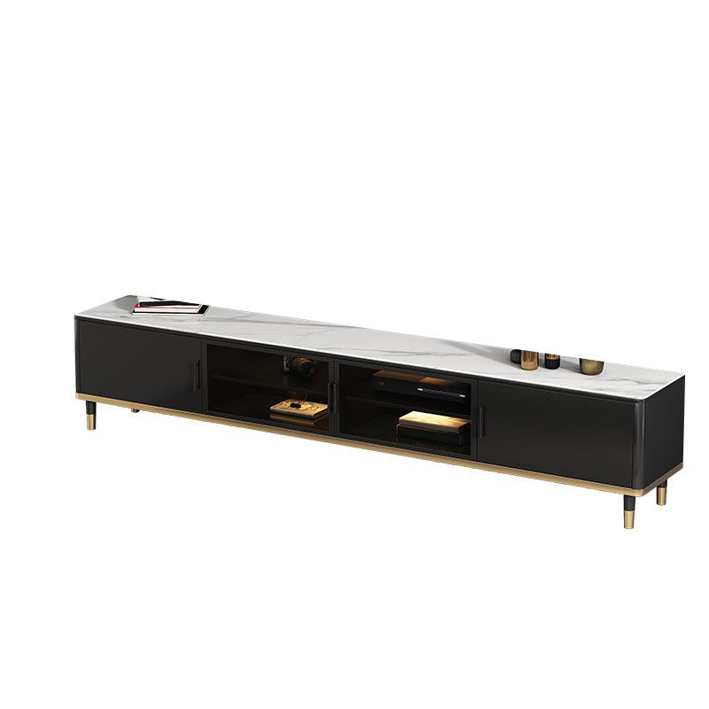 Stone TV Media Console Console TV con contenitore chiuso con ante