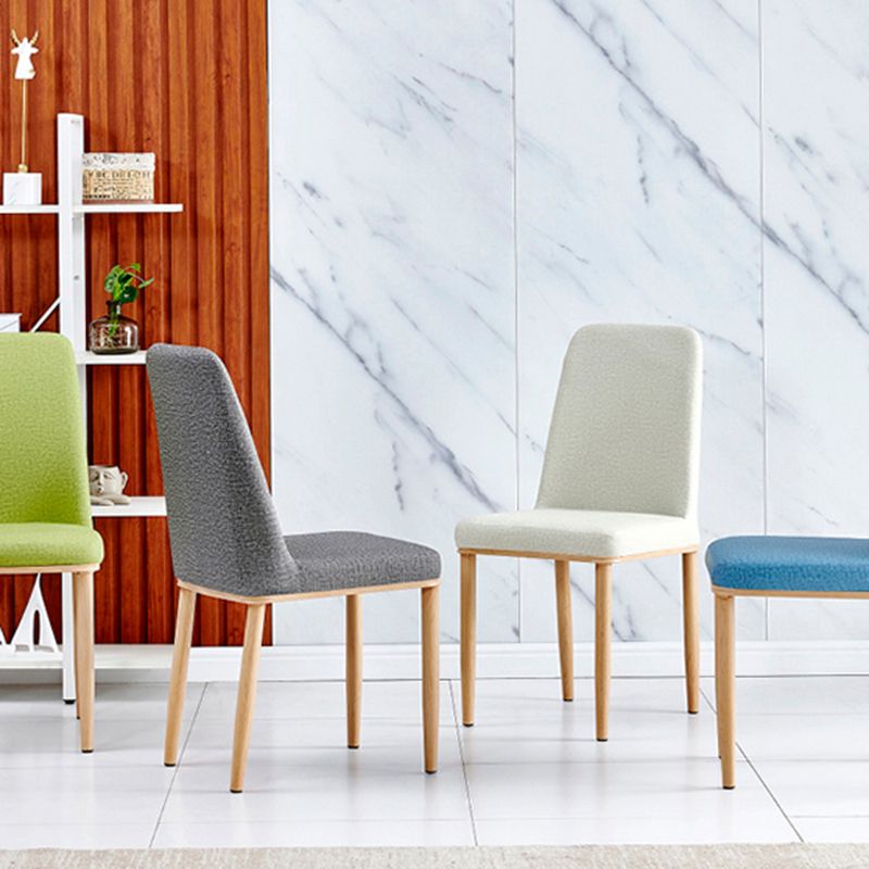 Contemporary Home Side Chair Parsons Back Metal Dining Room Chair with Sponge Cushion Clearhalo ' kitchen&dining_furn' 'Dining Chairs' 'Dining Tables & Seating' 'dining_chair' 'Furniture' 'furniture_dining_chair' 'Kitchen & Dining Furniture' 'kitchen' 1200x1200_d643bdde-f81a-417b-b25b-39857b0c36ae