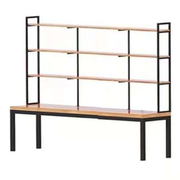 Rectangular Pine Writing Desk Solid Wood Top Desk with Black Metal Legs Clearhalo 'furn' 'furn_office_desk' 'Furniture' 'furniture_office_desk' 'Office Desks' 'Office Furniture' 'office_desk' 1200x1200_d643e5c3-eed7-400c-ab4a-d87d837778e1