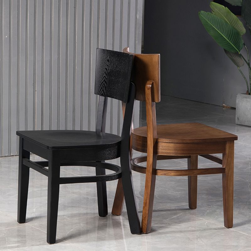 Industrial Style Open Back Dining Side Chair Armless Wood Legs Side Chairs Clearhalo ' kitchen&dining_furn' 'Dining Chairs' 'Dining Tables & Seating' 'dining_chair' 'furn' 'furn_dining_chair' 'Furniture' 'furniture_dining_chair' 'Kitchen & Dining Furniture' 'kitchen' 1200x1200_d6448543-be6f-4100-a23d-34e37b7f3c24