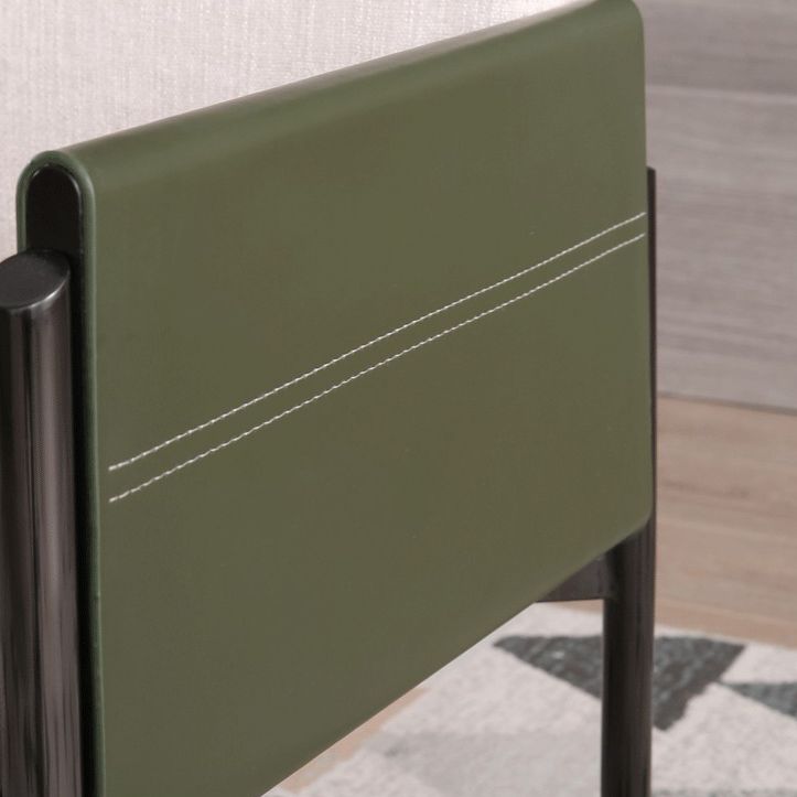 Faux Leather Contemporary Dining Room Chair Matte Finish Solid Back Dining Arm Chair Clearhalo ' kitchen&dining_furn' 'Dining Chairs' 'Dining Tables & Seating' 'dining_chair' 'furn' 'furn_dining_chair' 'Furniture' 'furniture_dining_chair' 'Kitchen & Dining Furniture' 'kitchen' 1200x1200_d6449e27-5167-45ec-8fc7-1f075843da59