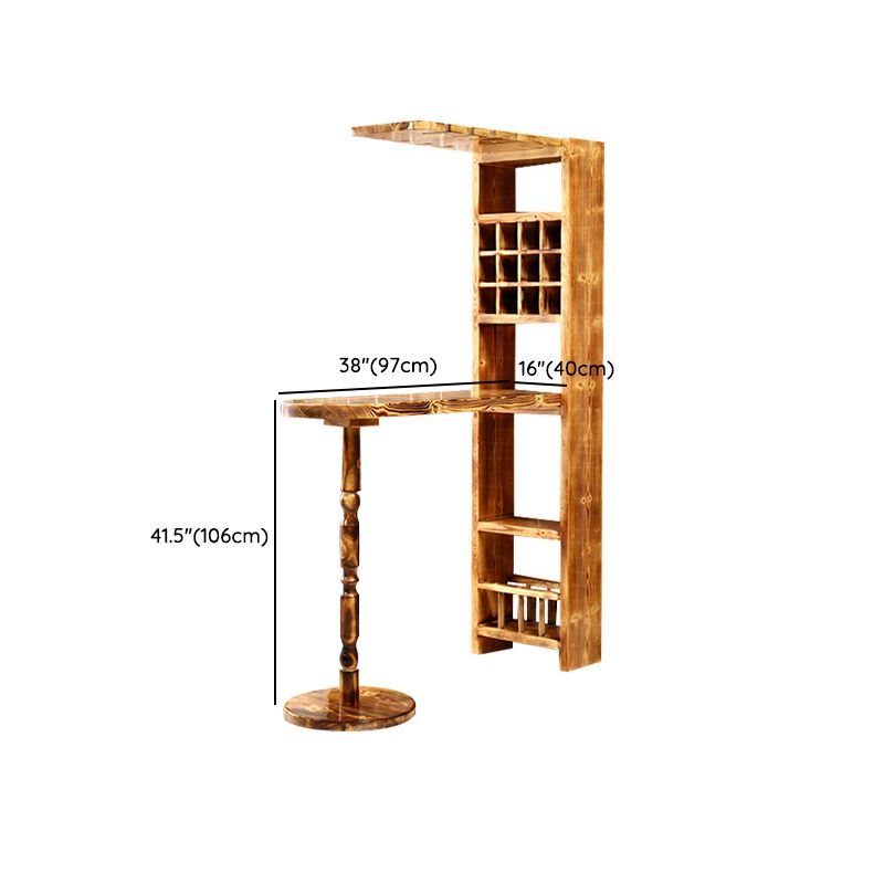 Traditional Ellipse Bar Table Storable Solid Wood Table for Living Room Clearhalo 'Bar Furniture' 'Bar Tables' 'bar_tables' 'furn' 'furn_bar_tables' 'Furniture' 'Kitchen & Dining Furniture' 1200x1200_d644fb1e-8825-4548-b969-628ecd3f1e06