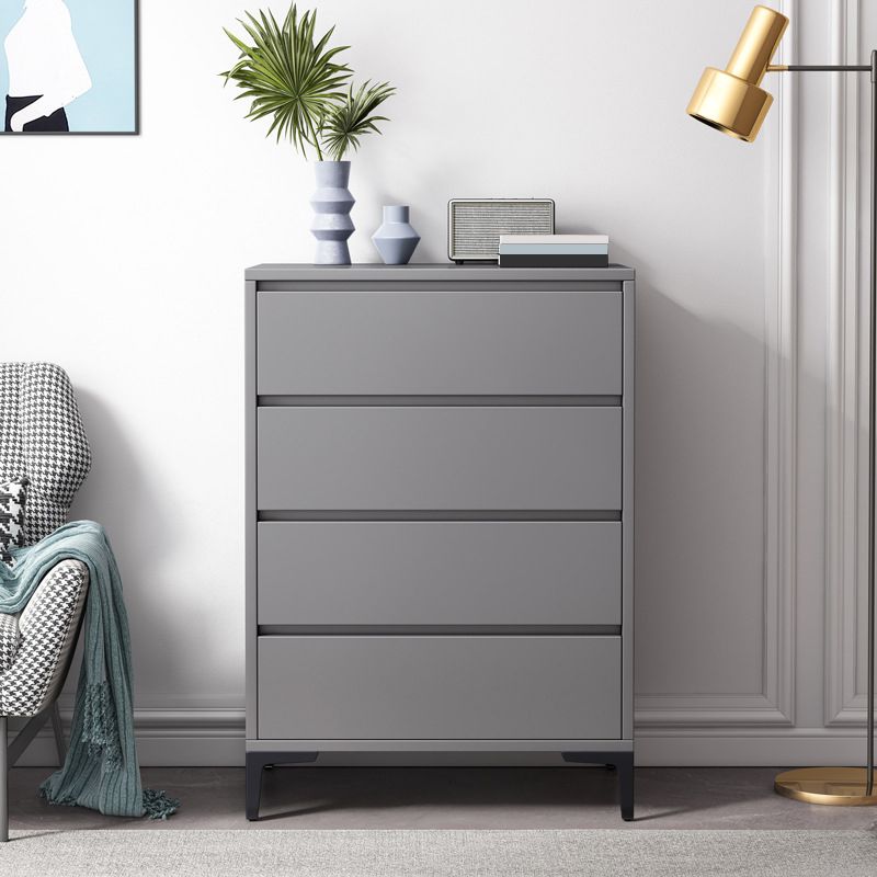 Contemporary Rectangle Accent Chest, Wooden Chest in Grey with Drawers Clearhalo 'Cabinets & Chests' 'cabinets_chests' 'furn' 'furn_cabinets_chests' 'Furniture' 'Living Room Furniture' 1200x1200_d645c487-62f6-4445-a5bc-8711f21f9803
