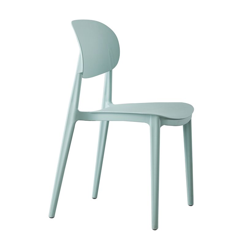 Open Back Armless Dining Chair Plastic Stackable Dining Side Chairs (Set of 4) Clearhalo ' kitchen&dining_furn' 'Dining Chairs' 'Dining Tables & Seating' 'dining_chair' 'furn' 'furn_dining_chair' 'Furniture' 'furniture_dining_chair' 'Kitchen & Dining Furniture' 'kitchen' 1200x1200_d645cac5-c955-4e7c-a9a4-81764d52312f