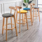 Contemporary Solid Wood Barstool Indoor Bar Stool with Low Back and Footrest Clearhalo 'Bar Furniture' 'Bar Stools' 'bar_stools' 'furn' 'furn_bar_stools' 'furniture_bar_stools' 'Kitchen & Dining Furniture' 'kitchen&dining_furn' 'kitchen' 'kitchen_furn' Furniture' 1200x1200_d6464d80-c6e2-48ca-81a0-782869838f26