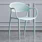 Scandinavian Plastic Arm Chair Open Back Kitchen Dining Room Chair Clearhalo 'Dining Chairs' 'Dining Tables & Seating' 'dining_chair' 'furn' 'furn_dining_chair' 'Furniture' 'Kitchen & Dining Furniture' 1200x1200_d6468e1f-c164-4910-8c91-7f775bd7b0bb