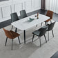 Sintered Stone Dining Table Simple Style 4 Legs Base Rectangle Table for Home Clearhalo ' dining_table' 'Dining Tables & Seating' 'Dining Tables' 'furn' 'furn_dining_table' 'Furniture' 'furniture_dining_table' 'Kitchen & Dining Furniture' 'kitchen&dining_furn' 'kitchen' 'kitchen_dining_table' 1200x1200_d6481b3a-3344-46aa-a338-f9b9760e10b8