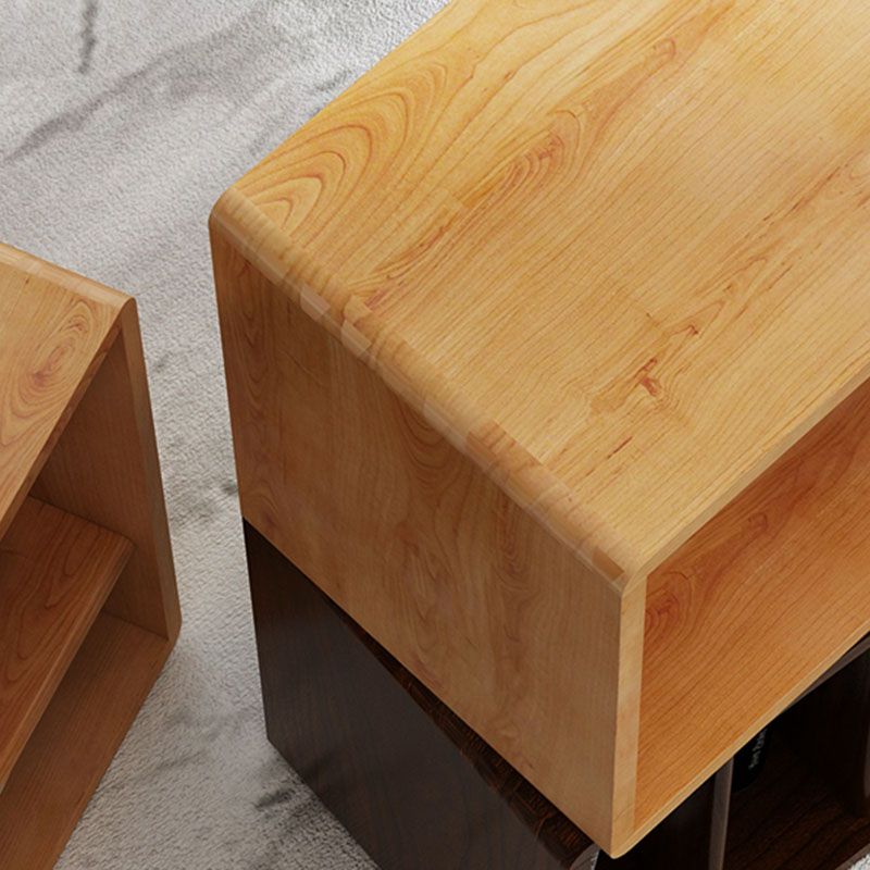 Libreria con libreria a goccia aperta in legno per la casa