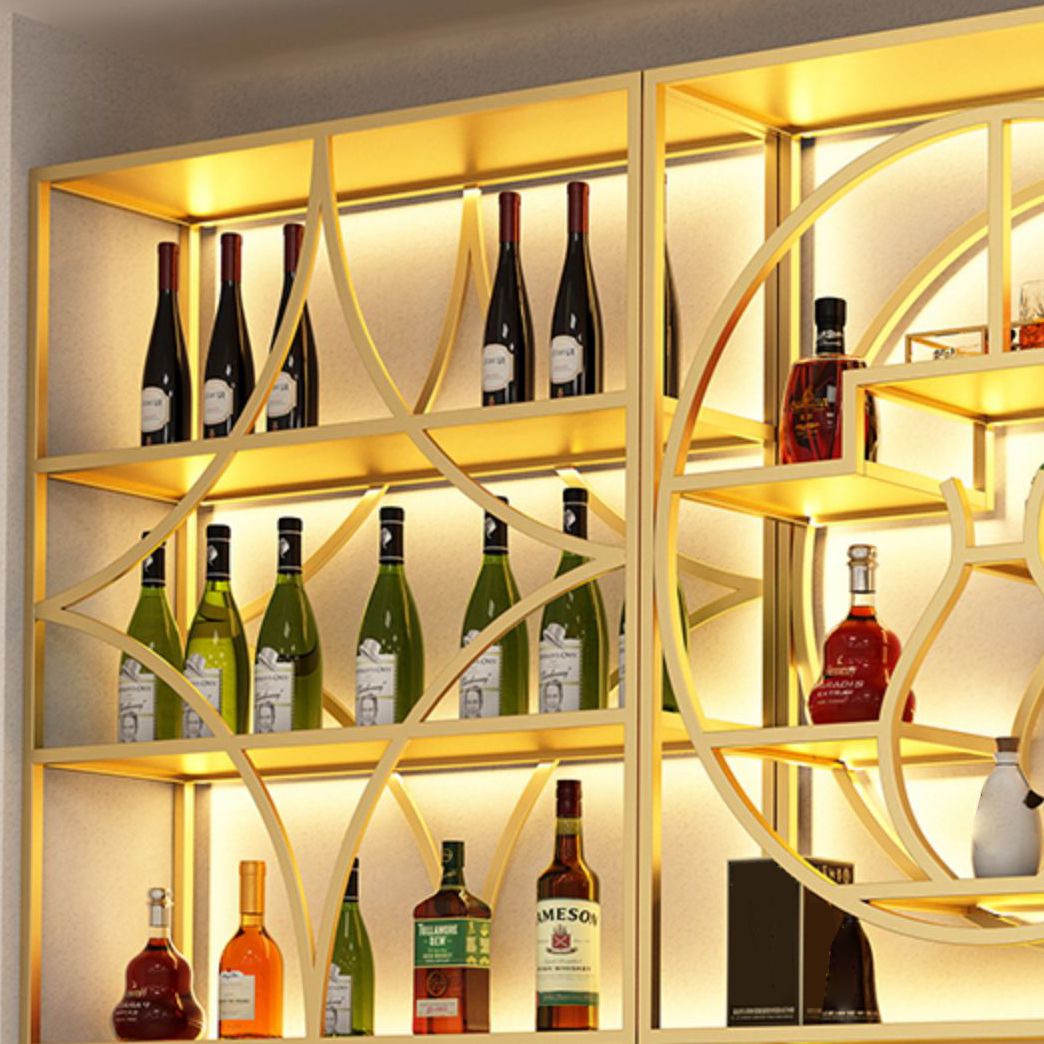 Glam Floor Wine Bottle Holder Metal Single Wine Rack in Gold/Black Clearhalo 'furn' 'furn_wine_racks' 'Furniture' 'Kitchen & Dining Furniture' 'Wine Racks' 'wine_racks' 1200x1200_d6484d5a-0727-4d98-b4f1-ae3ab064d59e