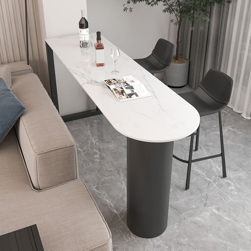 Ensemble de Table de Bar moderne 1/3 pièces, Table de comptoir en pierre avec tabourets pour salon