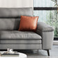 34.25 "H Faux Leather Pillow Top Arm Sofa & Chaise for Living Room