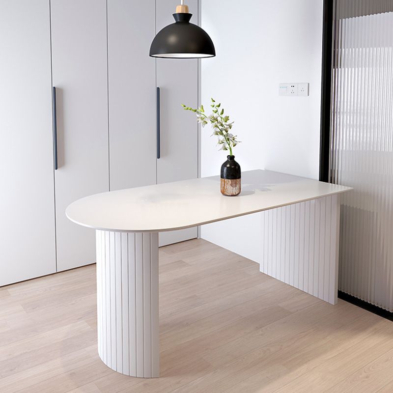 Solid Wood Modern Free Form Dining Table Marble Top Table for Dining Room and Kitchen Clearhalo ' dining_table' 'Dining Tables & Seating' 'Dining Tables' 'furn' 'furn_dining_table' 'Furniture' 'furniture_dining_table' 'Kitchen & Dining Furniture' 'kitchen&dining_furn' 'kitchen' 'kitchen_dining_table' 1200x1200_d6495314-5adc-4f54-8181-ae86e4df2cfe