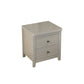 Modern 2-Drawer Storage Nightstand 20 Inch H Imitation Wood Legs Included Night Table