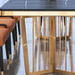Dinner Room Luxury Dining Table Kitchen Metal Base Dining Table Clearhalo 'Dining Tables & Seating' 'Dining Tables' 'dining_table' 'furn' 'furn_dining_table' 'Furniture' 'Kitchen & Dining Furniture' 1200x1200_d64a38b9-b9af-4402-8f02-c1c758abaf8a