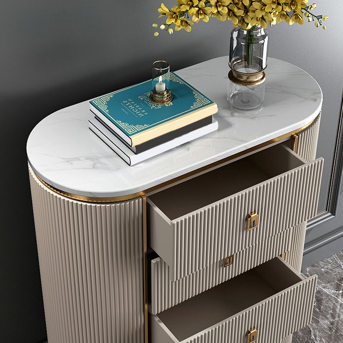 Modern Style Stone Buffet Sideboard 31.5"W Dining Room Buffet Server with Drawer Clearhalo 'buffet_sideboard' 'Buffets & Sideboards' 'Furniture' 'furniture_buffet_sideboard' 'Kitchen & Dining Furniture' 1200x1200_d64a68c8-8558-4dae-9383-ae2159ddea50