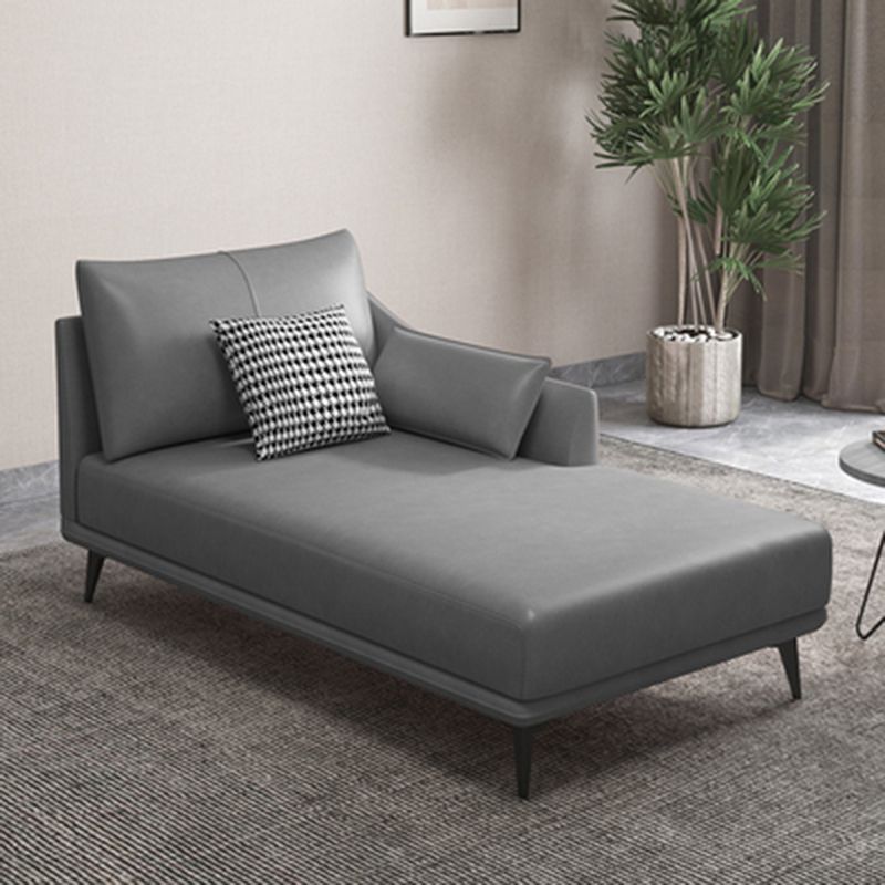 Modern Chaise Lounge Couch One Armed Chaise Lounge with Pillows Clearhalo 'Chairs & Seating' 'Chaise Lounge' 'chaise_lounge' 'furn' 'furn_chaise_lounge' 'Furniture' 'Living Room Furniture' 1200x1200_d64b986b-a1ff-42ef-ba11-5d7f90688a98