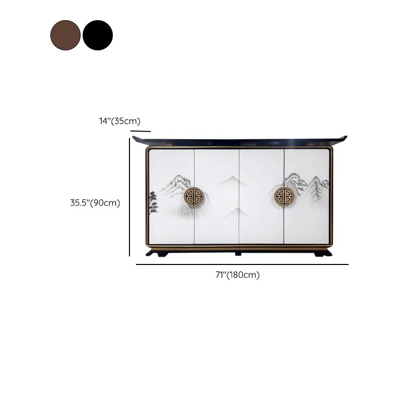 Contemporary 35.43" H Cabinet Wooden Accent Cabinet with Door Clearhalo 'Cabinets & Chests' 'cabinets_chests' 'furn' 'furn_cabinets_chests' 'Furniture' 'Living Room Furniture' 1200x1200_d64ca495-b616-40f4-bc13-9b10da9acc1a